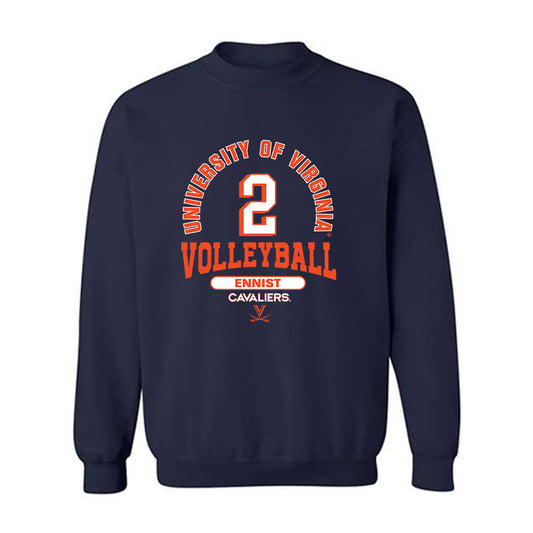 Virginia - NCAA Women's Volleyball : Reagan Ennist - Classic Fashion Shersey Crewneck Sweatshirt-0