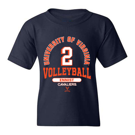 Virginia - NCAA Women's Volleyball : Reagan Ennist - Classic Fashion Shersey Youth T-Shirt-0