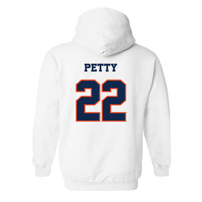 Virginia - NCAA Men's Lacrosse : Elijah Petty - Classic Shersey Hooded Sweatshirt-1