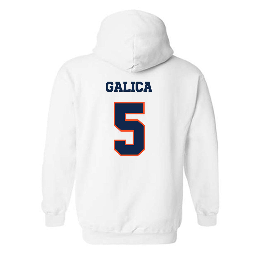 Virginia - NCAA Women's Lacrosse : Kate Galica - Classic Shersey Hooded Sweatshirt-1