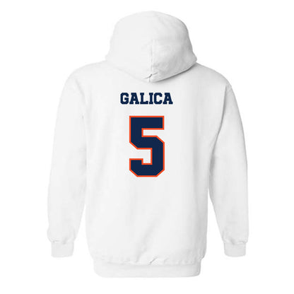 Virginia - NCAA Women's Lacrosse : Kate Galica - Classic Shersey Hooded Sweatshirt-1