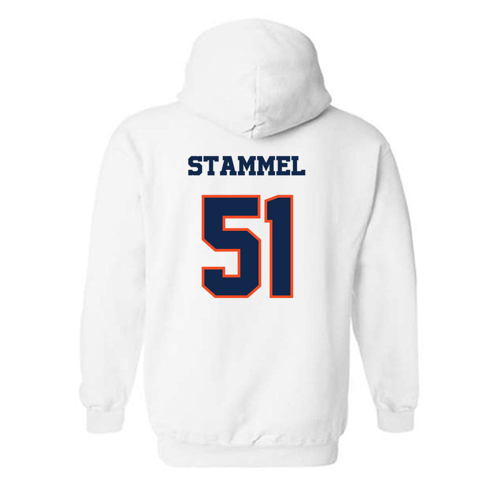 Virginia - NCAA Baseball : Max Stammel - Classic Shersey Hooded Sweatshirt-1