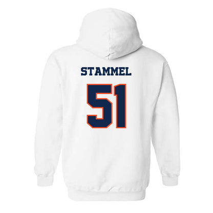 Virginia - NCAA Baseball : Max Stammel - Classic Shersey Hooded Sweatshirt-1