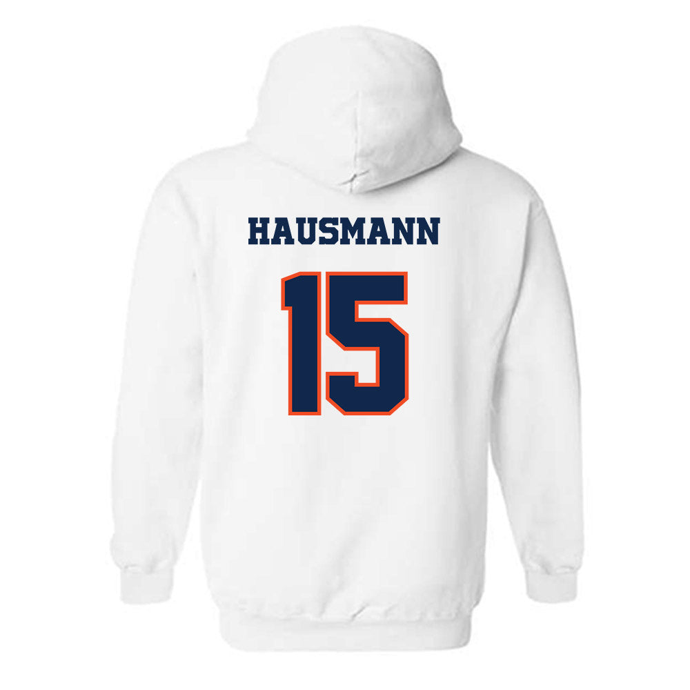 Virginia - NCAA Men's Lacrosse : Hudson Hausmann - Classic Shersey Hooded Sweatshirt-1