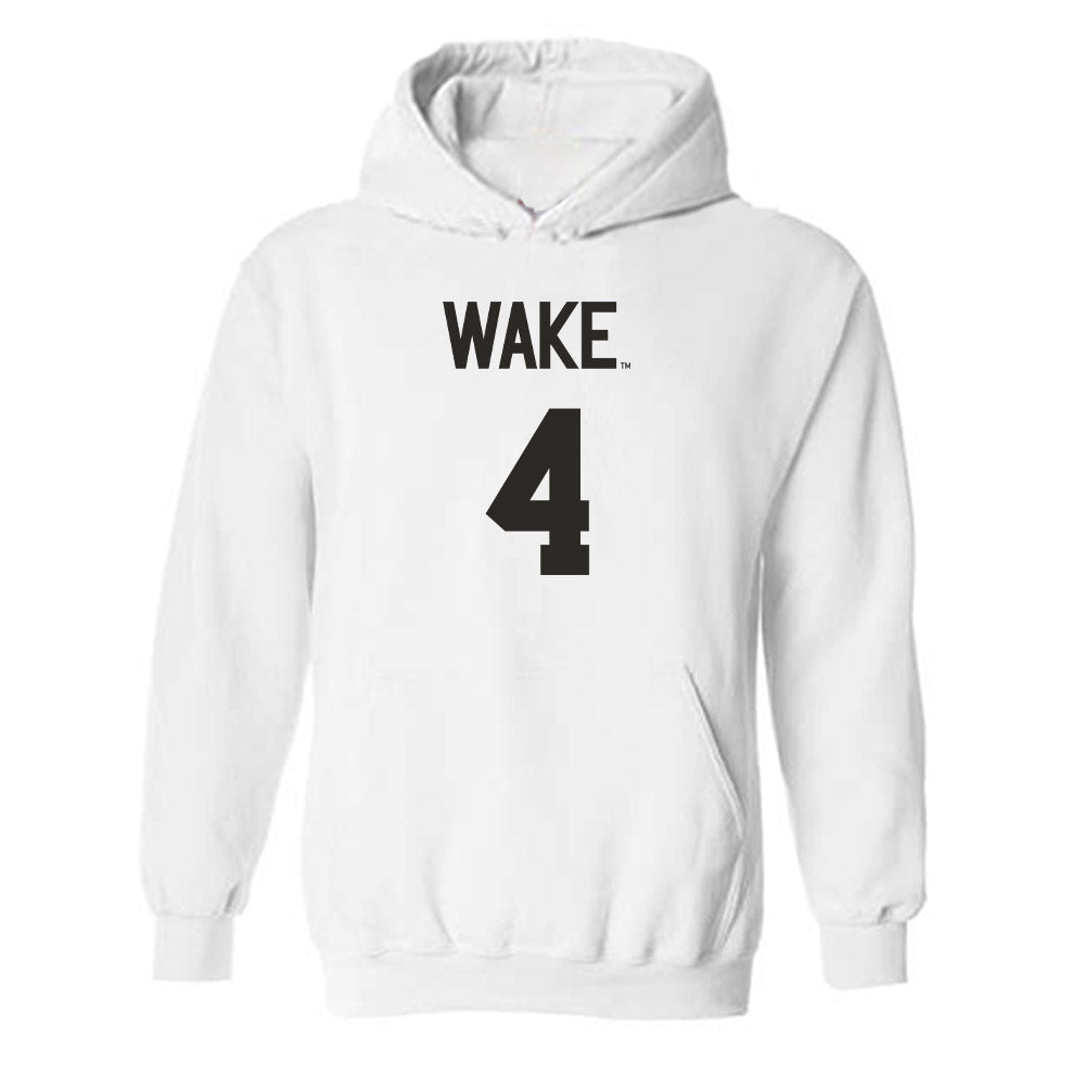 Wake Forest - NCAA Women's Volleyball : Laiya Ebo - Replica Shersey Hooded Sweatshirt-0