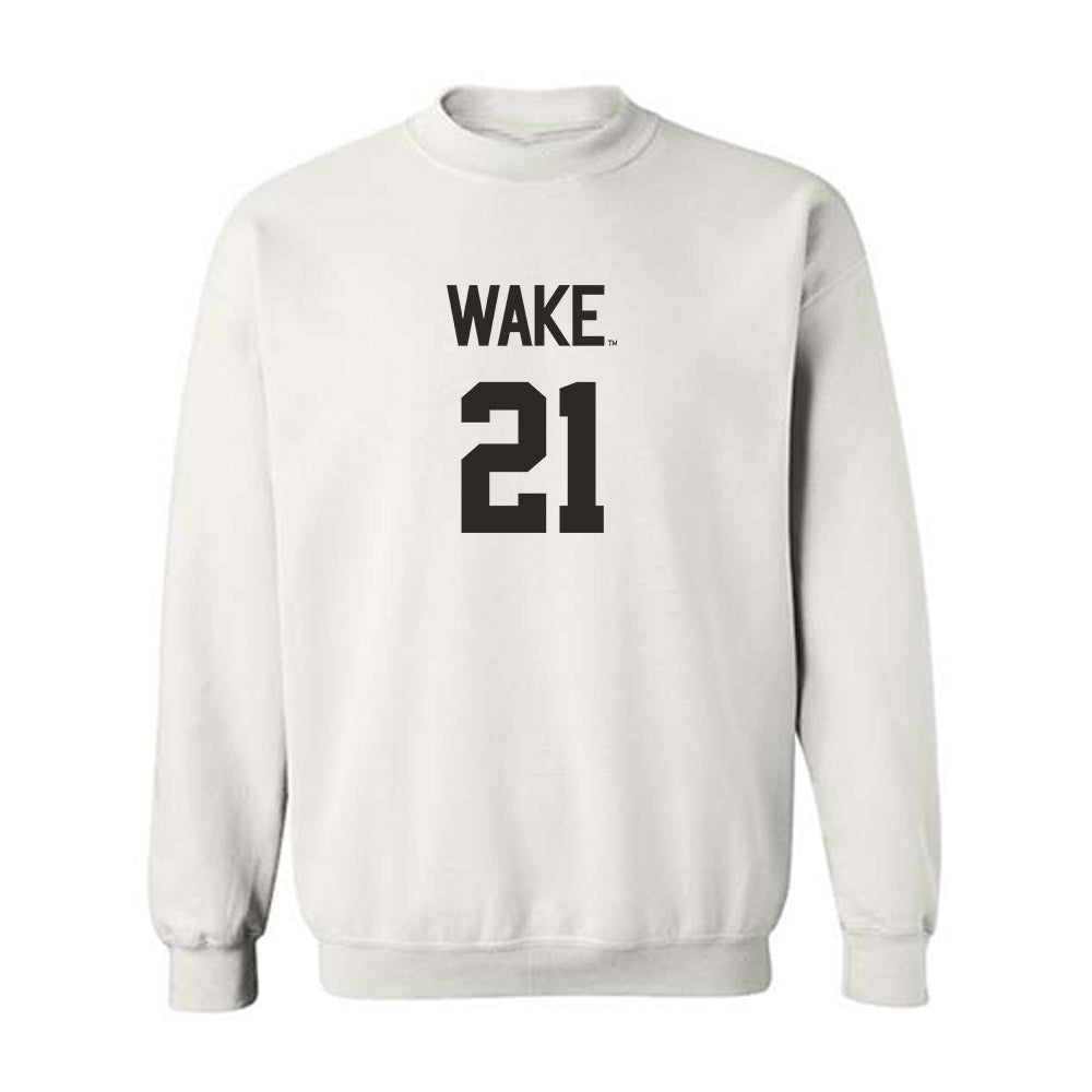 Wake Forest - NCAA Women's Volleyball : Lyla Stewart - Replica Shersey Crewneck Sweatshirt-0
