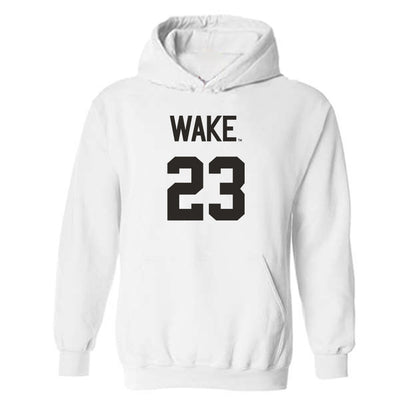 Wake Forest - NCAA Women's Volleyball : Catherine Burke - Replica Shersey Hooded Sweatshirt-0