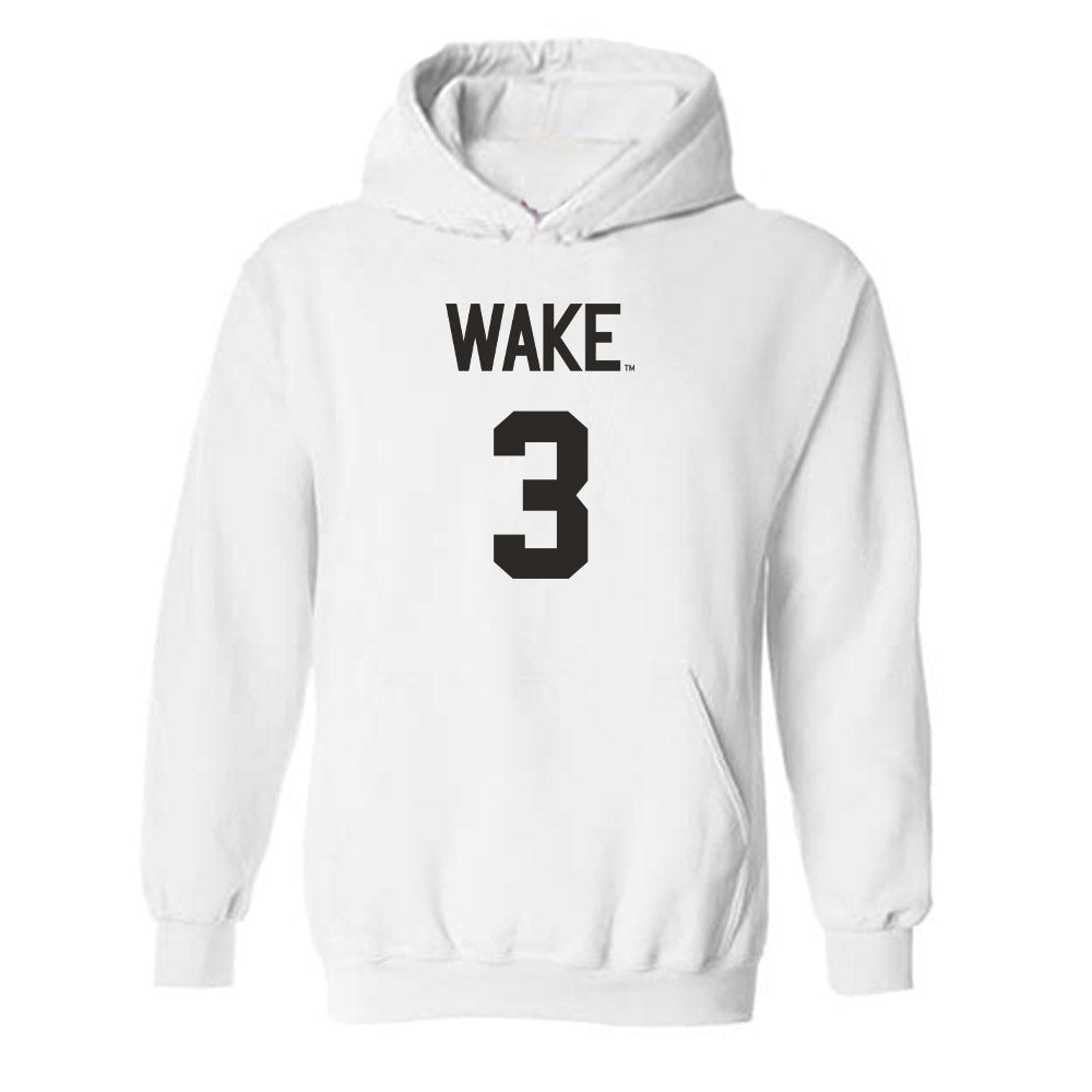 Wake Forest - NCAA Women's Volleyball : Ava Roddey - Replica Shersey Hooded Sweatshirt-0