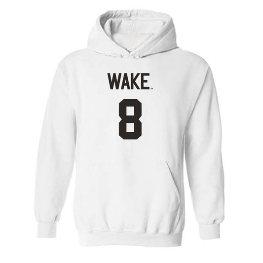 Wake Forest - NCAA Women's Volleyball : Emma Keeping - Replica Shersey Hooded Sweatshirt-0