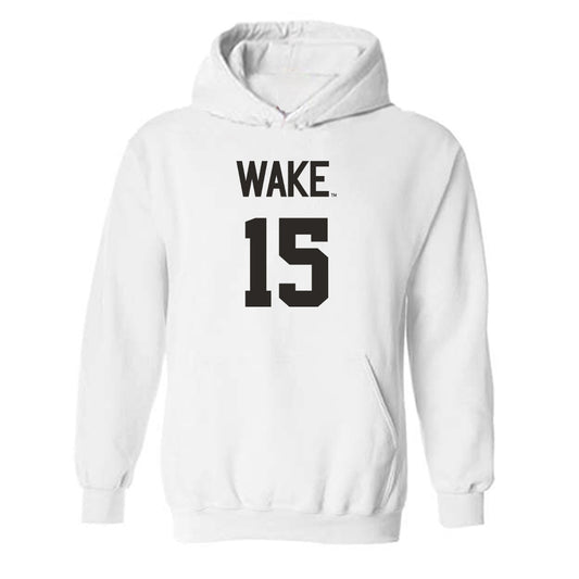 Wake Forest - NCAA Women's Volleyball : Amina Ndiaye - Replica Shersey Hooded Sweatshirt-0