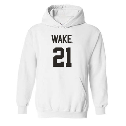 Wake Forest - NCAA Women's Volleyball : Lyla Stewart - Replica Shersey Hooded Sweatshirt-0