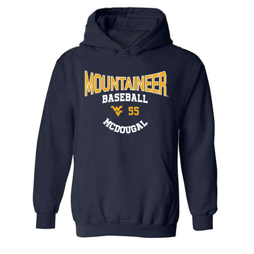 West Virginia - NCAA Baseball : Benjamin McDougal - Classic Fashion Shersey Hooded Sweatshirt-0