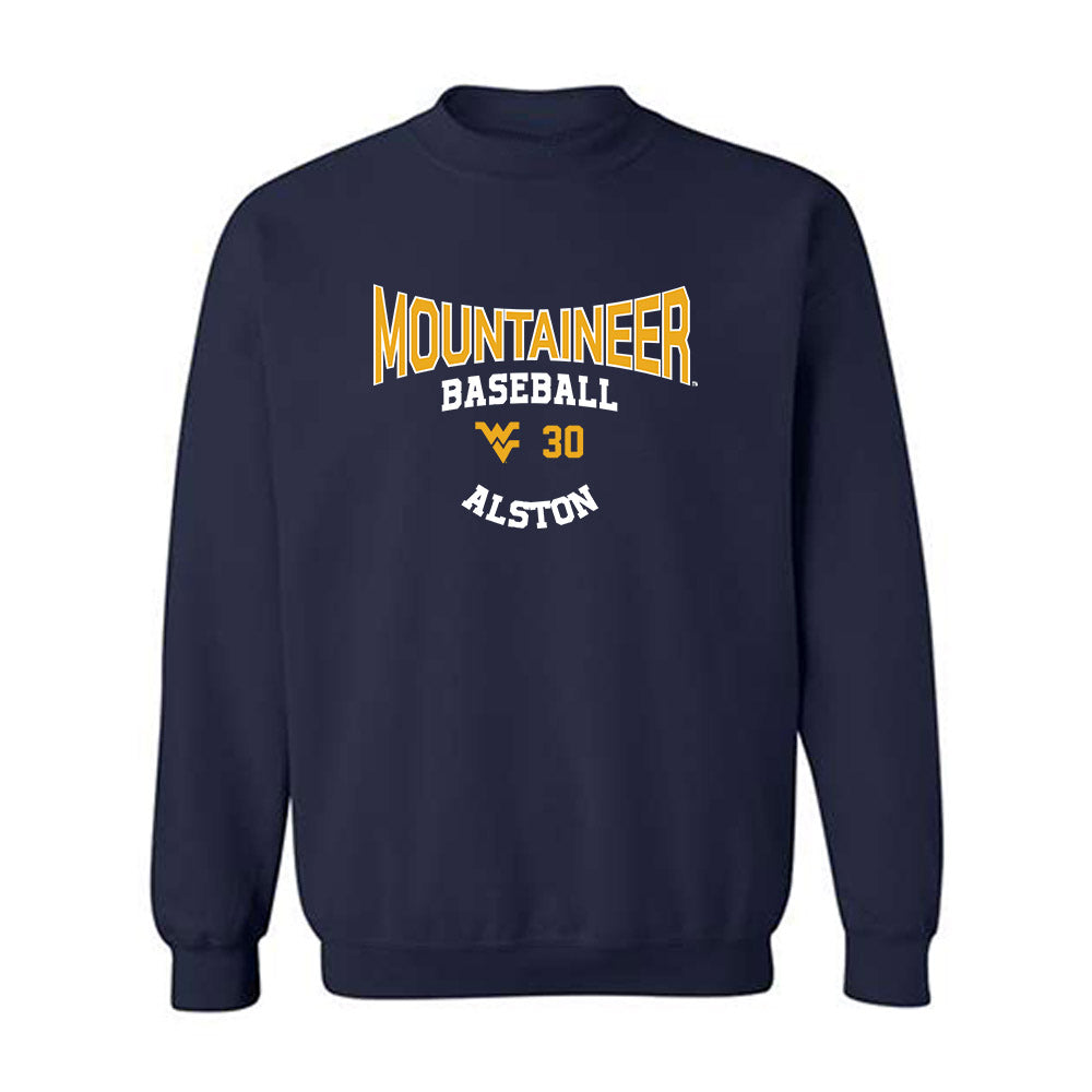 West Virginia - NCAA Baseball : Korey Alston - Classic Fashion Shersey Crewneck Sweatshirt-0