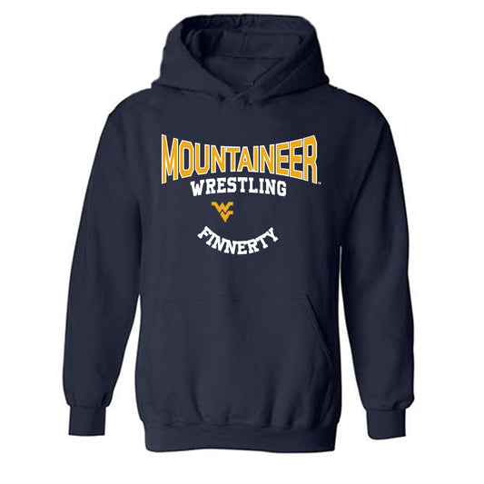 West Virginia - NCAA Wrestling : Brian Finnerty - Classic Fashion Shersey Hooded Sweatshirt-0
