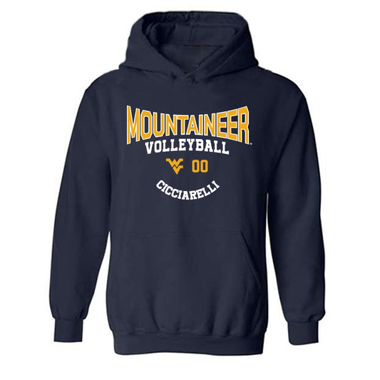 West Virginia - NCAA Wrestling : Nick Cicciarelli - Classic Fashion Shersey Hooded Sweatshirt-0