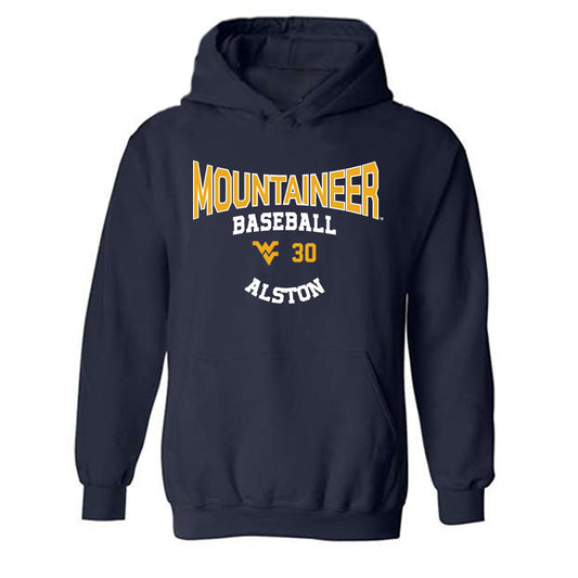 West Virginia - NCAA Baseball : Korey Alston - Classic Fashion Shersey Hooded Sweatshirt-0