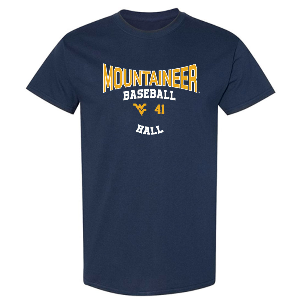 West Virginia - NCAA Baseball : Tyrus Hall - Classic Fashion Shersey T-Shirt-0