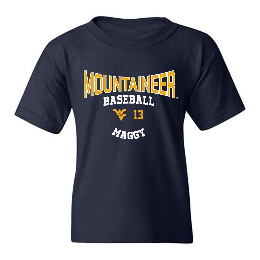 West Virginia - NCAA Baseball : Ryan Maggy - Classic Fashion Shersey Youth T-Shirt-0