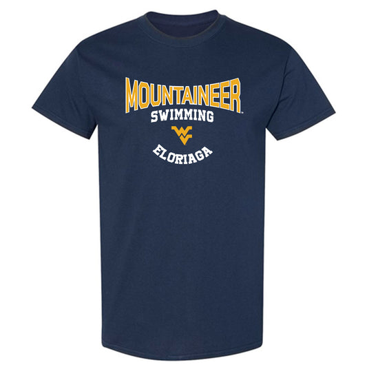 West Virginia - NCAA Men's Swimming & Diving : Glenn Eloriaga - Classic Fashion Shersey T-Shirt-0