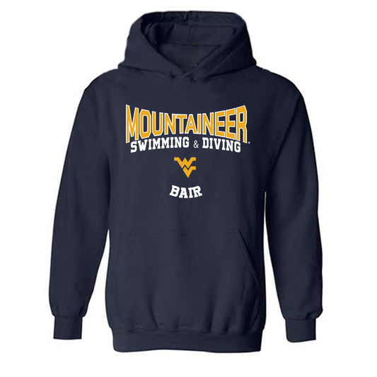 West Virginia - NCAA Women's Swimming & Diving : Camryn Bair - Classic Fashion Shersey Hooded Sweatshirt-0