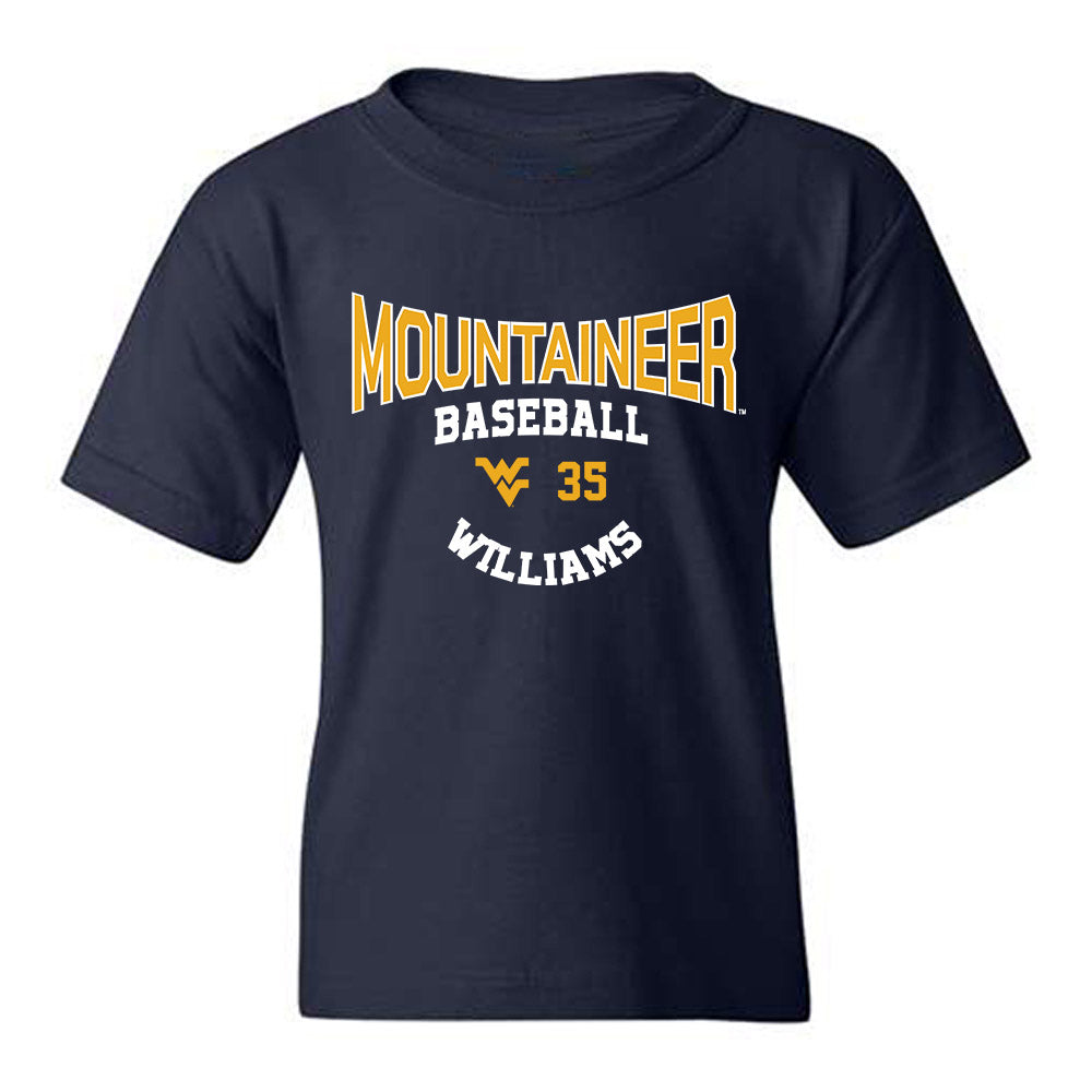 West Virginia - NCAA Baseball : Cash Williams - Classic Fashion Shersey Youth T-Shirt-0
