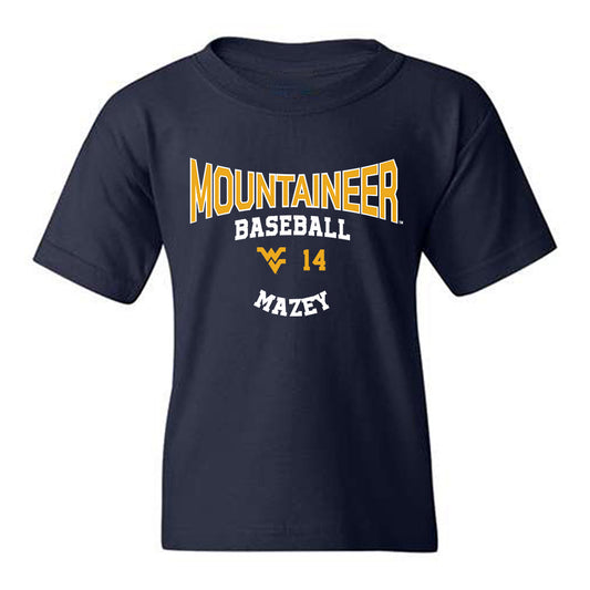 West Virginia - NCAA Baseball : Weston Mazey - Classic Fashion Shersey Youth T-Shirt-0