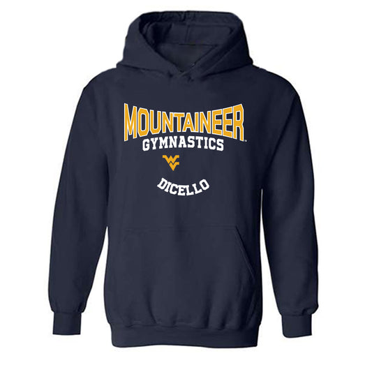 West Virginia - NCAA Women's Gymnastics : Karleigh DiCello - Classic Fashion Shersey Hooded Sweatshirt-0
