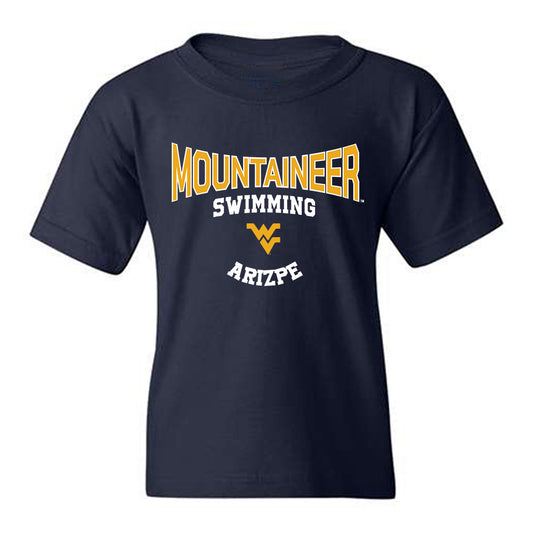 West Virginia - NCAA Men's Swimming & Diving : Rafael Arizpe - Classic Fashion Shersey Youth T-Shirt-0