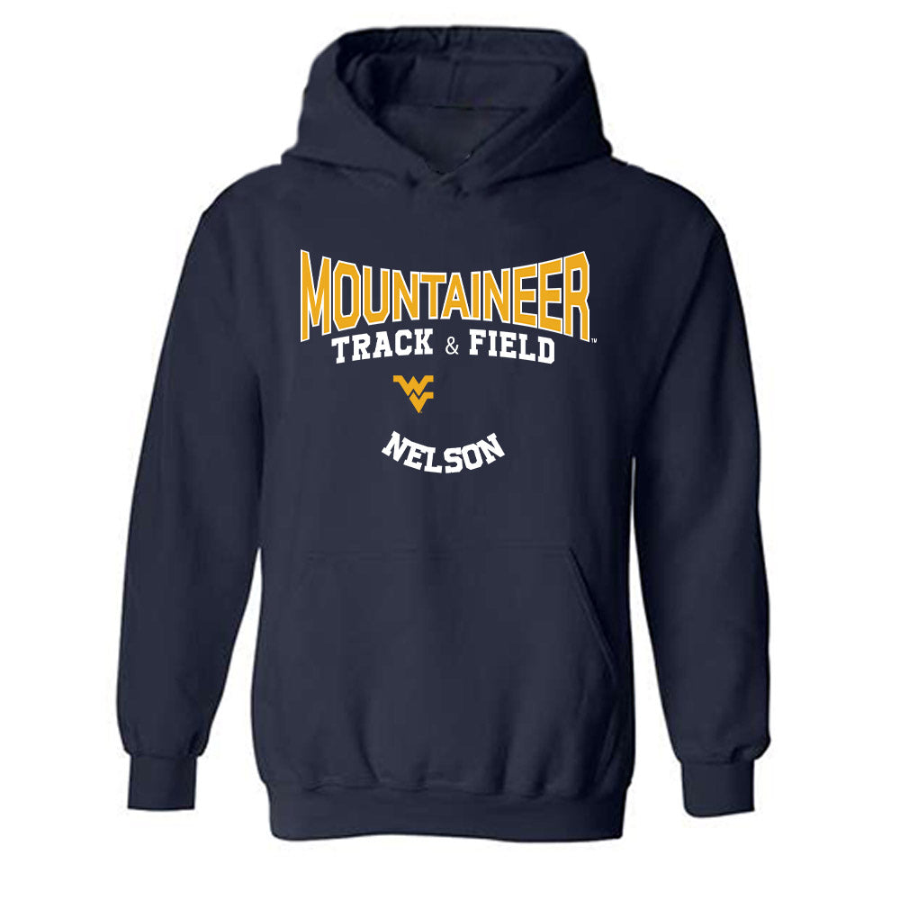 West Virginia - NCAA Women's Track & Field : Mae Nelson - Hooded Sweatshirt Classic Fashion Shersey
