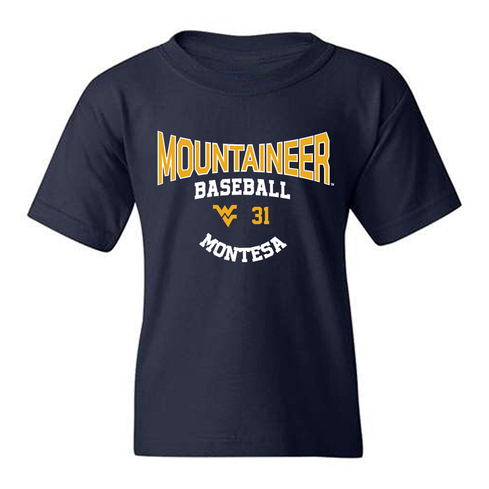 West Virginia - NCAA Baseball : Dawson Montesa - Classic Fashion Shersey Youth T-Shirt-0