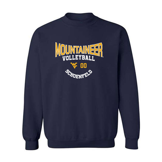 West Virginia - NCAA Baseball : Paul Schoenfeld - Classic Fashion Shersey Crewneck Sweatshirt-0