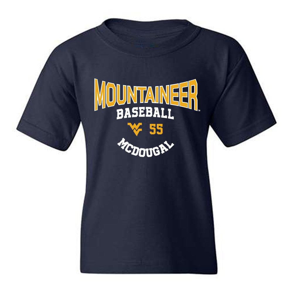 West Virginia - NCAA Baseball : Benjamin McDougal - Classic Fashion Shersey Youth T-Shirt-0