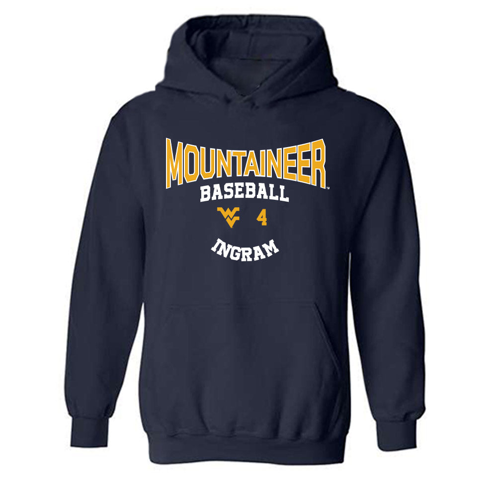 West Virginia - NCAA Baseball : Jackson Ingram - Classic Fashion Shersey Hooded Sweatshirt-0