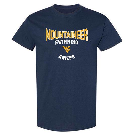West Virginia - NCAA Men's Swimming & Diving : Rafael Arizpe - Classic Fashion Shersey T-Shirt-0