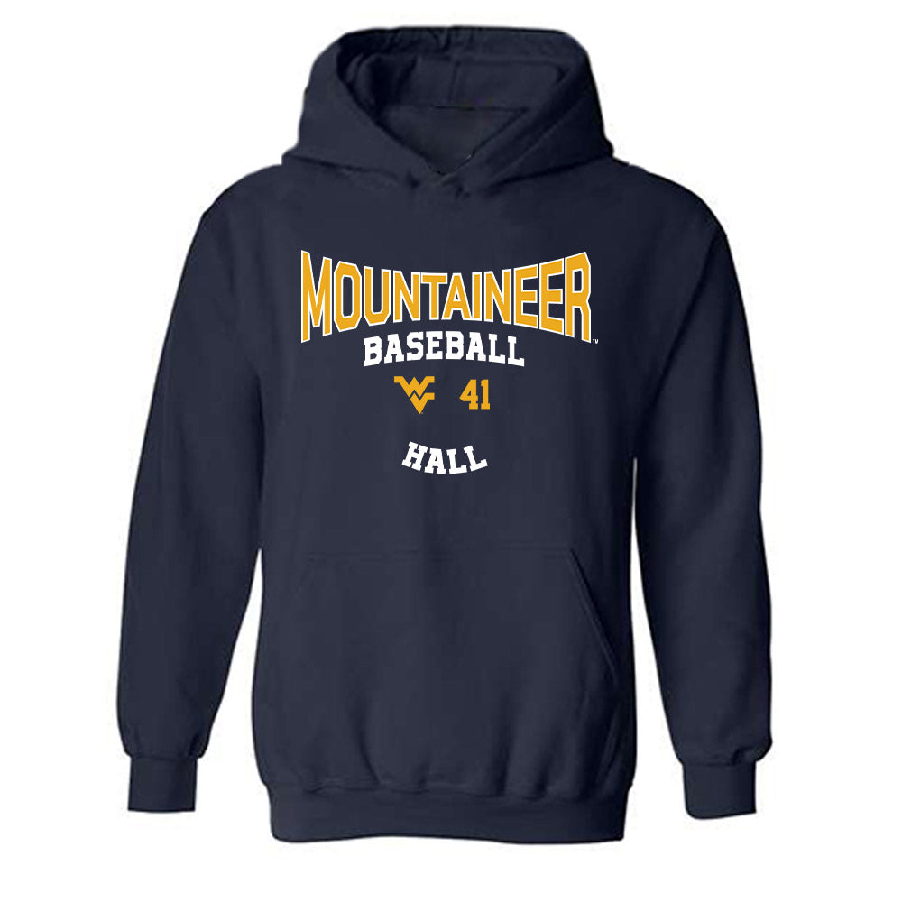 West Virginia - NCAA Baseball : Tyrus Hall - Classic Fashion Shersey Hooded Sweatshirt-0