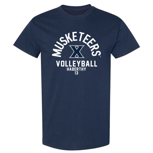 Xavier - NCAA Women's Volleyball : Addie Haberthy - Fashion Shersey T-Shirt-0