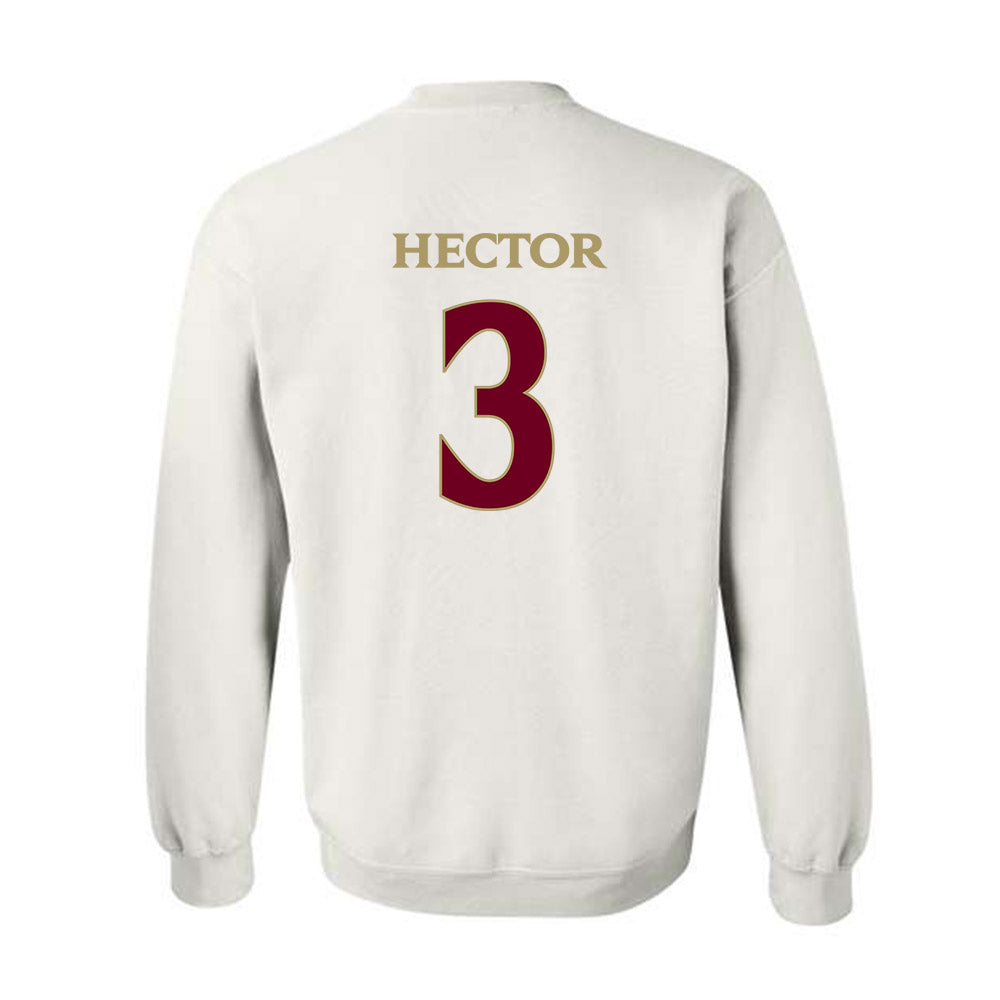 Elon - NCAA Football : Cj Hector - Classic Fashion Shersey Crewneck Sweatshirt-1