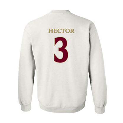 Elon - NCAA Football : Cj Hector - Classic Fashion Shersey Crewneck Sweatshirt-1