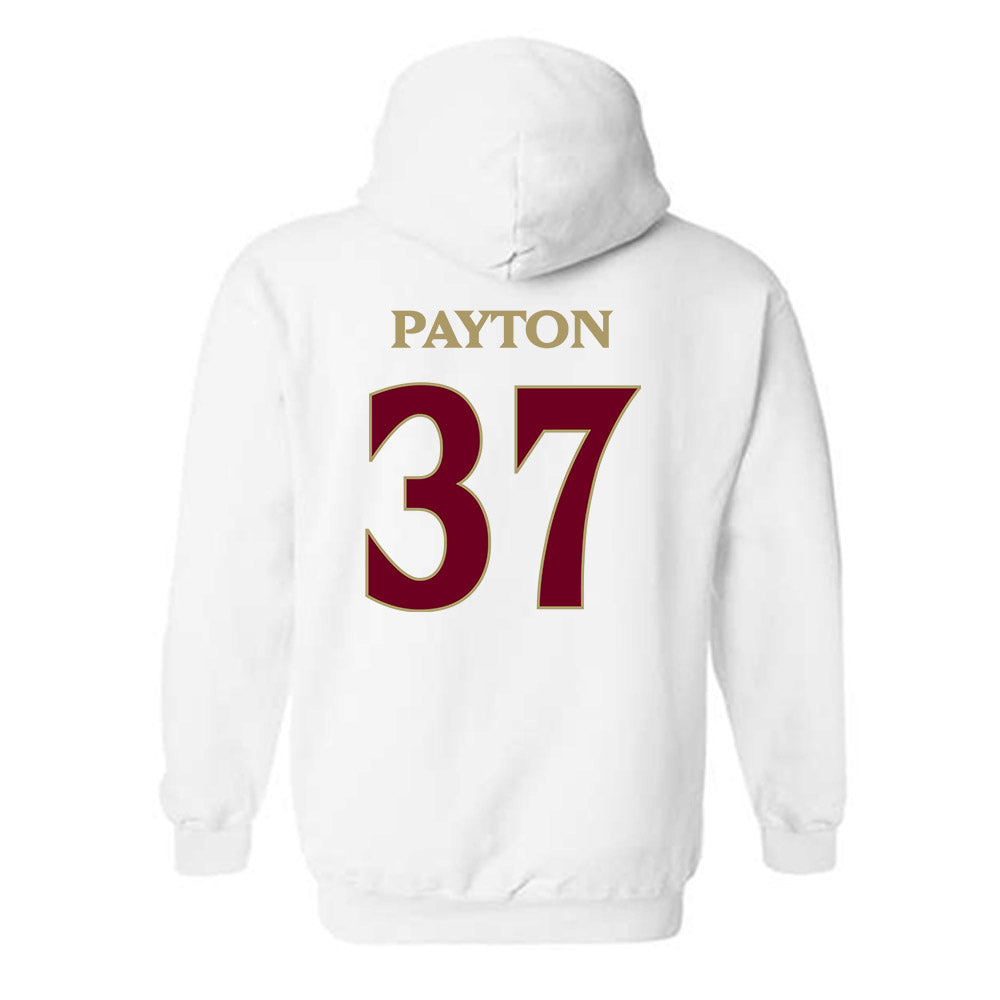 Elon - NCAA Football : Josiah Payton - Classic Fashion Shersey Hooded Sweatshirt-1