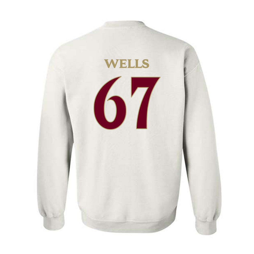 Elon - NCAA Football : Eli Wells - Classic Fashion Shersey Crewneck Sweatshirt-1