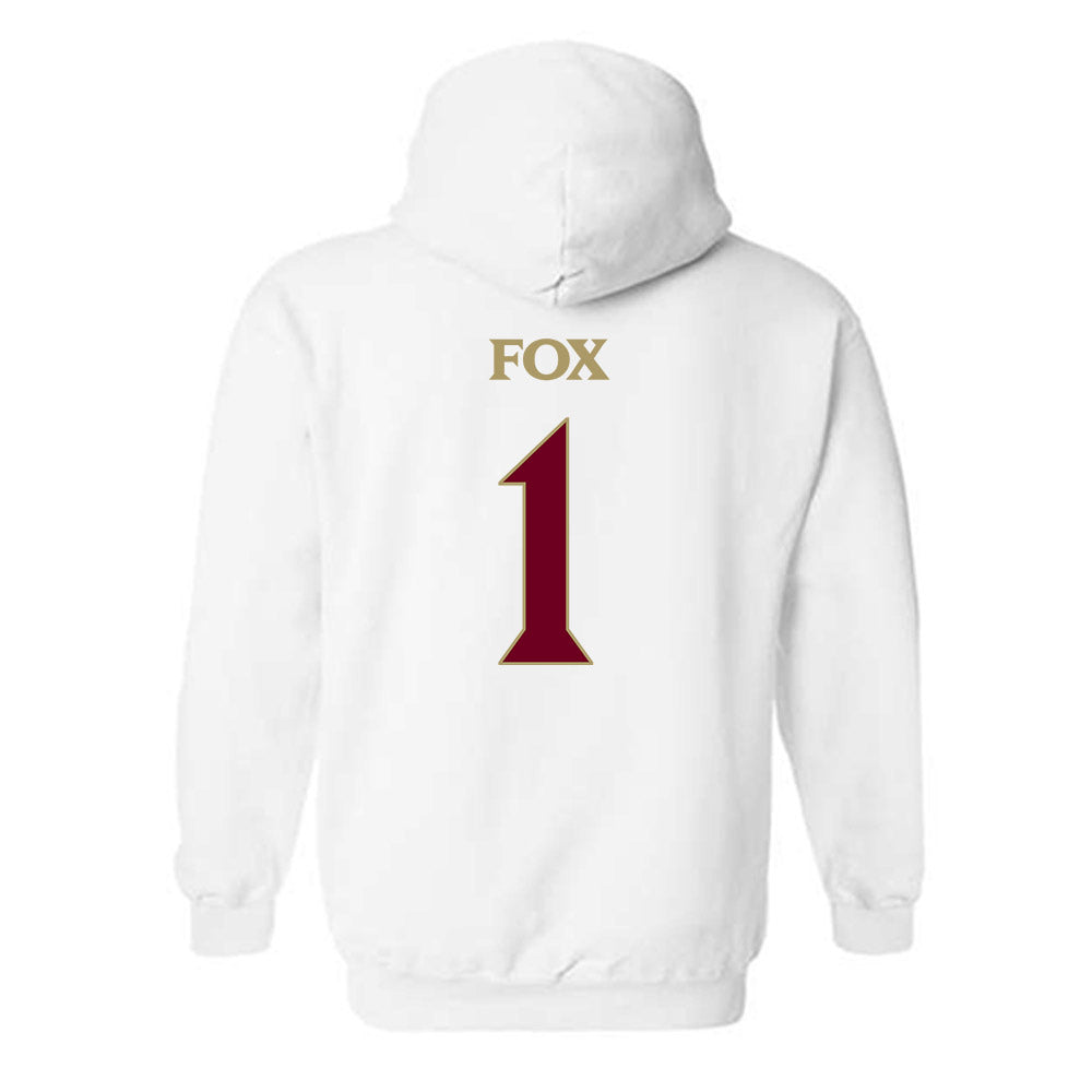 Elon - NCAA Women's Basketball : Ashanti Fox - Classic Fashion Shersey Hooded Sweatshirt-1