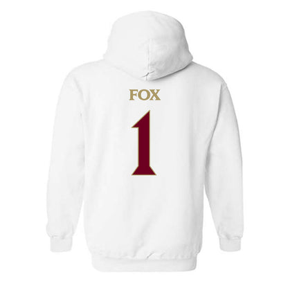 Elon - NCAA Women's Basketball : Ashanti Fox - Classic Fashion Shersey Hooded Sweatshirt-1