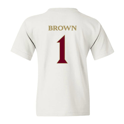Elon - NCAA Football : Jevean Brown - Classic Fashion Shersey Youth T-Shirt-1