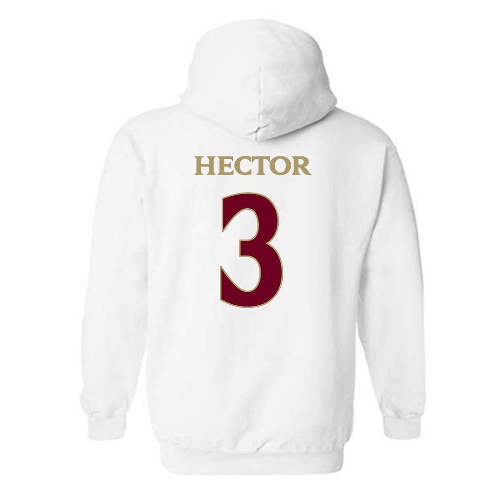 Elon - NCAA Football : Cj Hector - Classic Fashion Shersey Hooded Sweatshirt-1