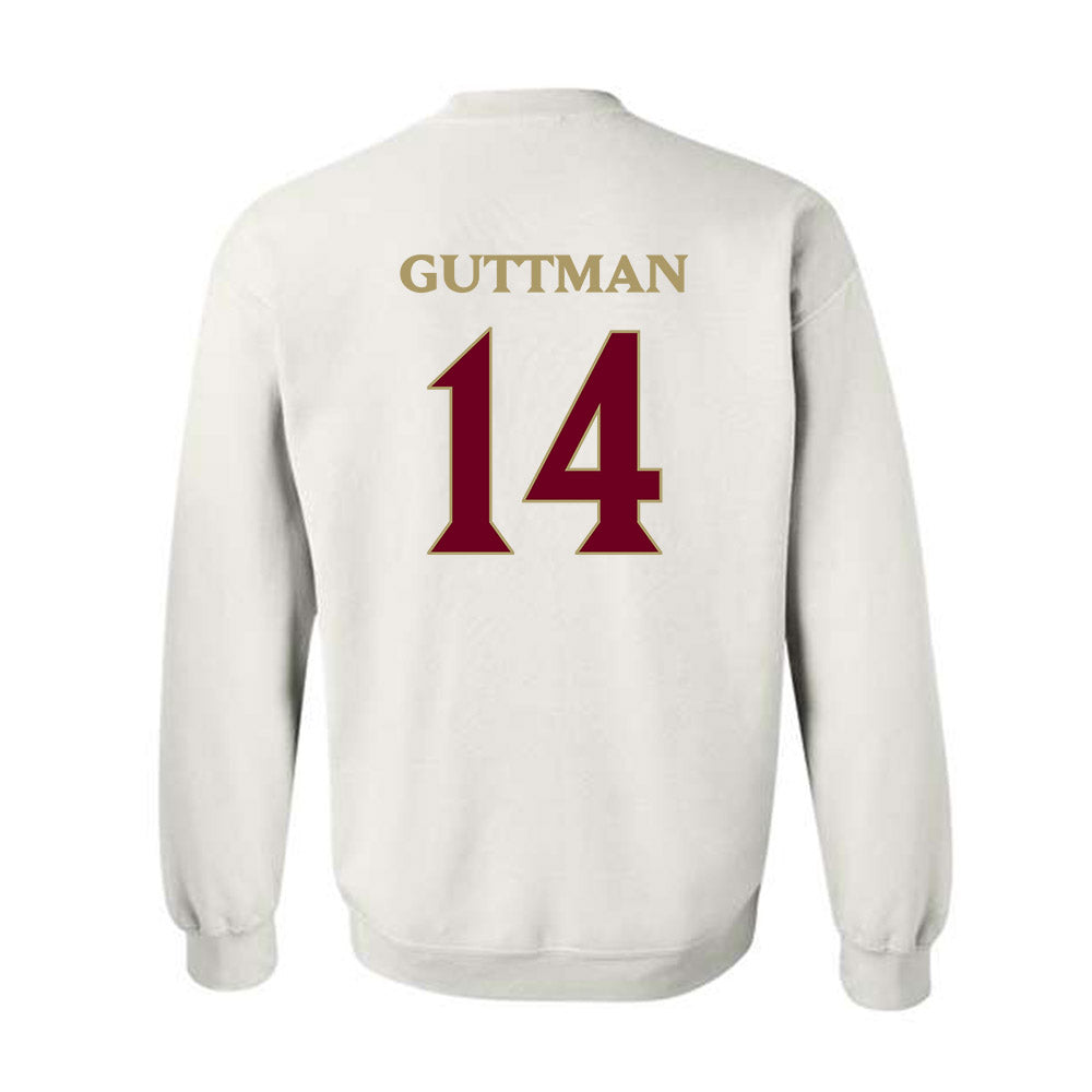 Elon - NCAA Football : Elijah Guttman - Classic Fashion Shersey Crewneck Sweatshirt-1