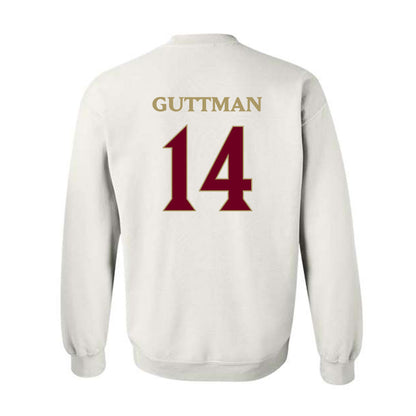 Elon - NCAA Football : Elijah Guttman - Classic Fashion Shersey Crewneck Sweatshirt-1