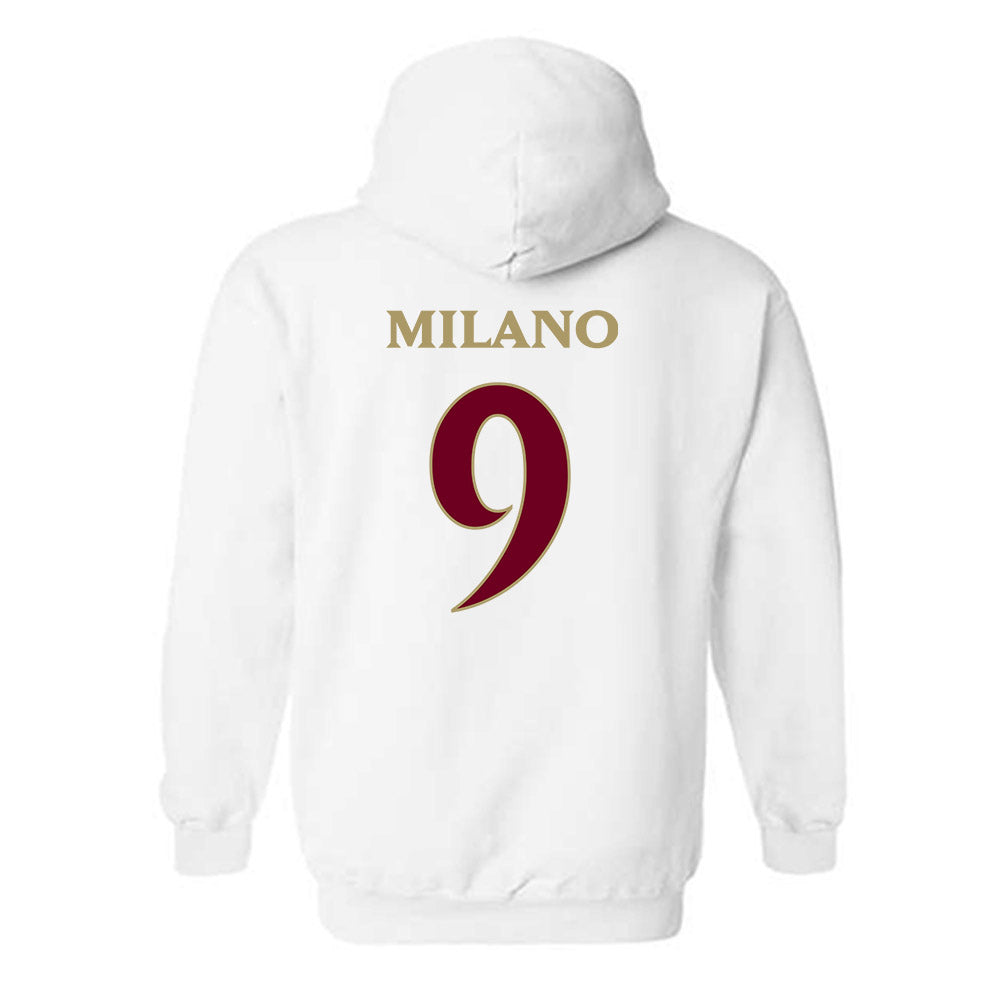 Elon - NCAA Women's Soccer : Gia Milano - Classic Fashion Shersey Hooded Sweatshirt-1