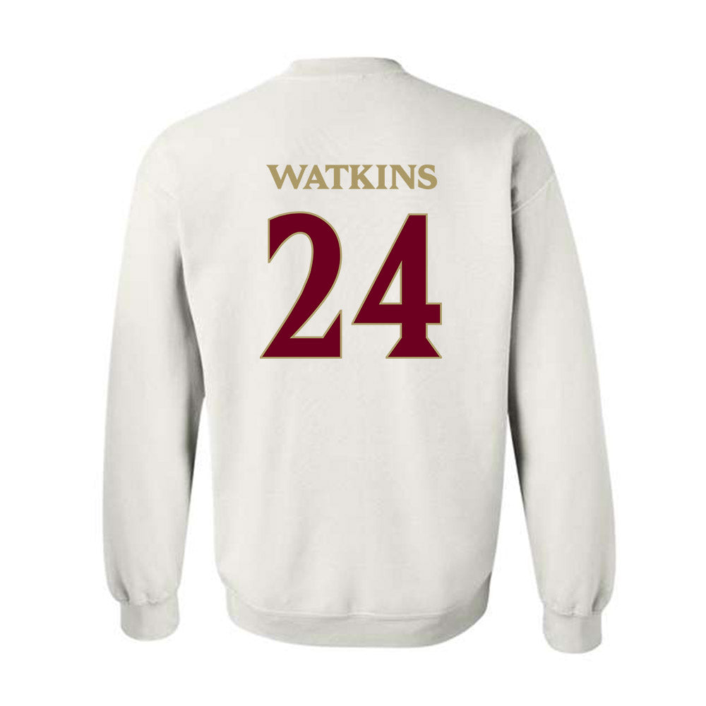Elon - NCAA Women's Basketball : Tamia Watkins - Classic Fashion Shersey Crewneck Sweatshirt-1