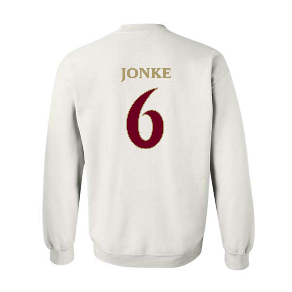 Elon - NCAA Men's Soccer : Weston Jonke - Classic Fashion Shersey Crewneck Sweatshirt-1