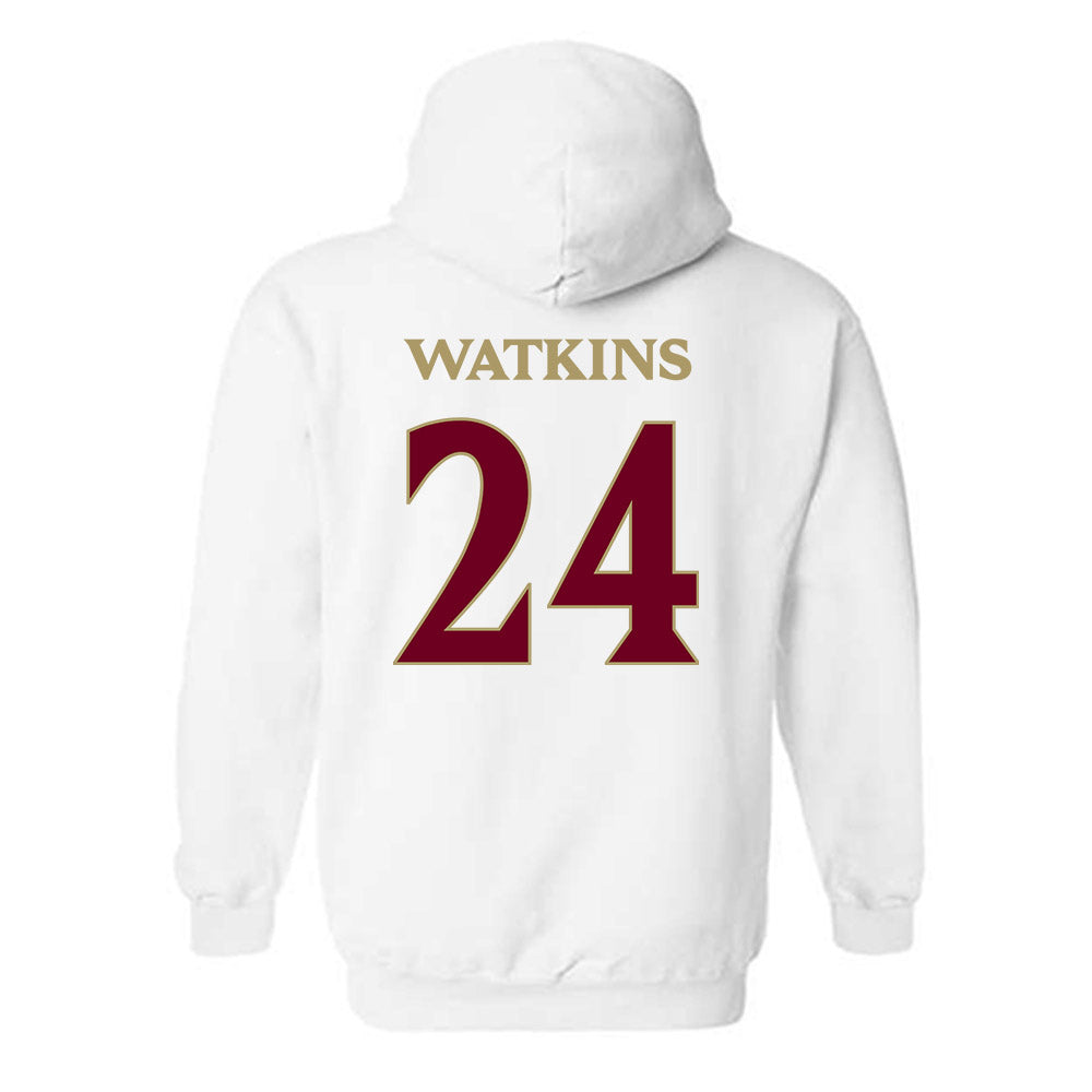Elon - NCAA Women's Basketball : Tamia Watkins - Classic Fashion Shersey Hooded Sweatshirt-1